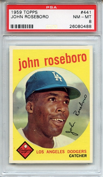 1959 Topps 441 John Roseboro PSA NM-MT 8