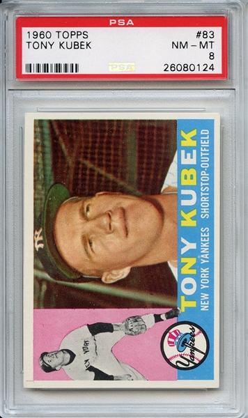 1960 Topps 83 Tony Kubek PSA NM-MT 8