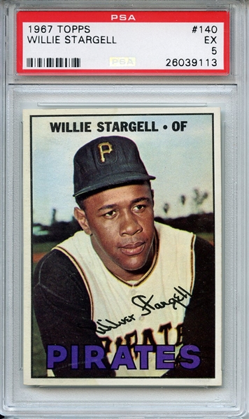 1967 Topps 140 Willie Stargell PSA EX 5