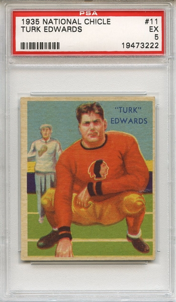 1935 National Chicle 11 Turk Edwards PSA EX 5
