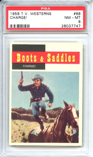 1958 TV Westerns 68 Charge! PSA NM-MT 8