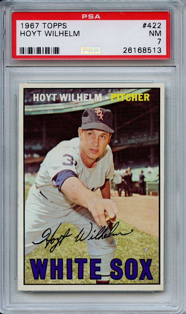 Lot Detail - 1967 TOPPS 422 HOYT WILHELM PSA NM 7