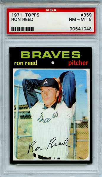 1971 TOPPS 359 RON REED PSA NM-MT 8