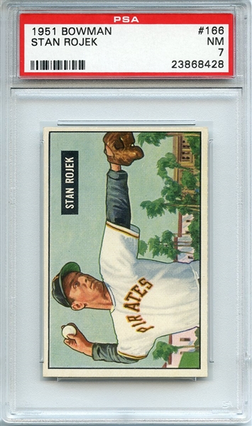 1951 BOWMAN 166 STAN ROJEK PSA NM 7