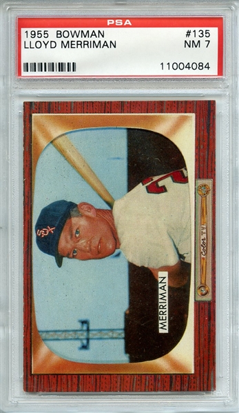 1955 BOWMAN 135 LLOYD MERRIMAN PSA NM 7