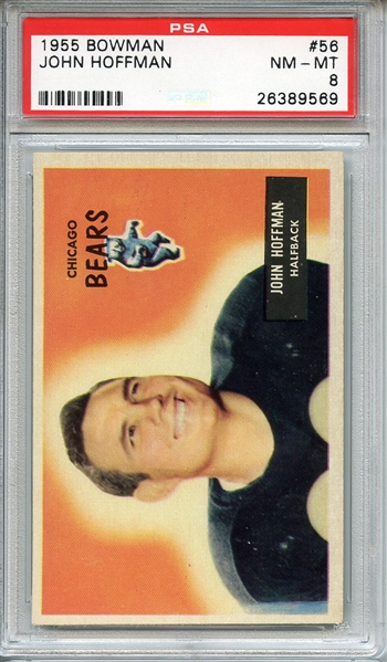 1955 BOWMAN 56 JOHN HOFFMAN PSA NM-MT 8