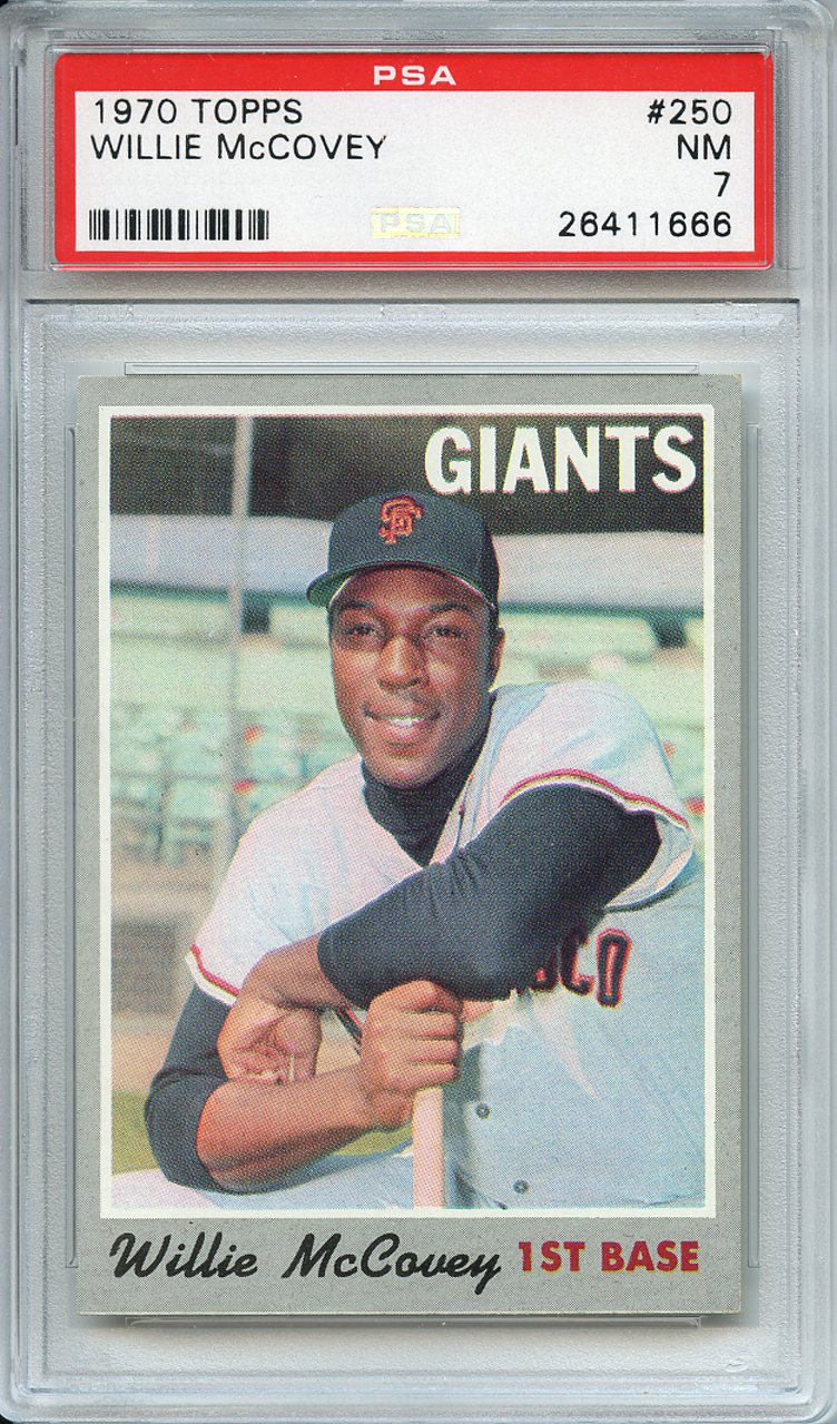 Lot Detail - 1970 TOPPS 250 WILLIE McCOVEY PSA NM 7