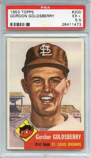 1953 TOPPS 200 GORDON GOLDSBERRY PSA EX+ 5.5