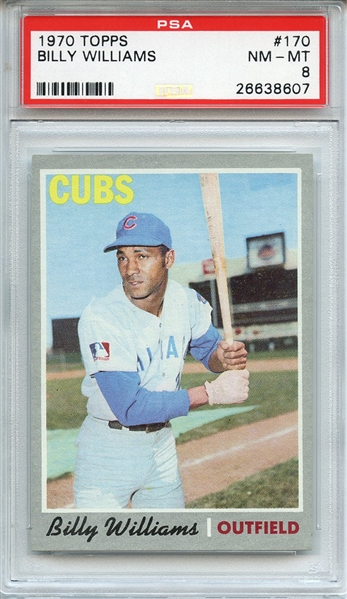 1970 TOPPS 170 BILLY WILLIAMS PSA NM-MT 8