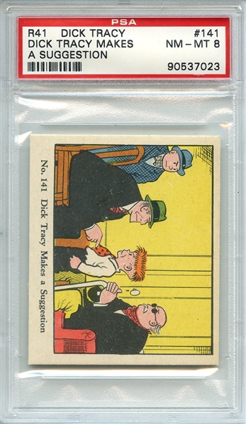 1937 R41 DICK TRACY 141 DICK TRACY MAKES A SUGGESTION PSA NM-MT 8