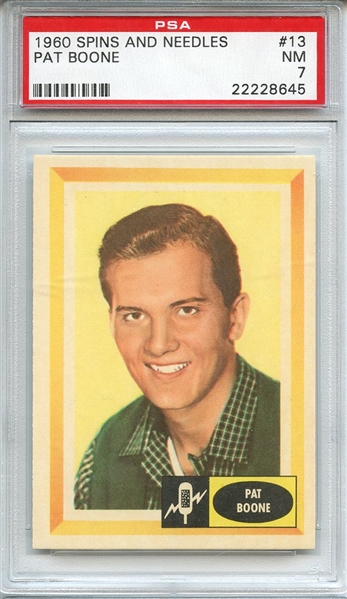 1960 SPINS AND NEEDLES 13 PAT BOONE PSA NM 7