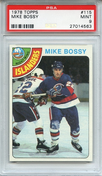 1978 TOPPS 115 MIKE BOSSY RC PSA MINT 9