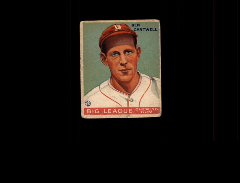 1933 Goudey 139 Ben Cantwell RC VG #D508363