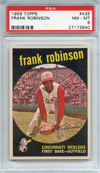 1959 TOPPS 435 FRANK ROBINSON PSA NM-MT 8