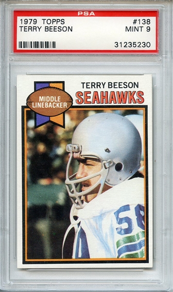 1979 TOPPS 138 TERRY BEESON PSA MINT 9