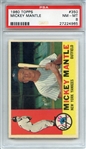 1960 TOPPS 350 MICKEY MANTLE PSA NM-MT 8