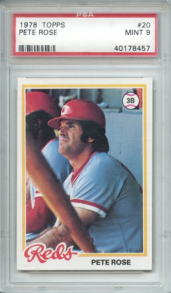 1978 TOPPS 20 PETE ROSE PSA MINT 9