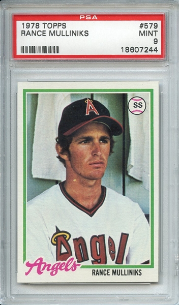 1978 TOPPS 579 RANCE MULLINIKS PSA MINT 9