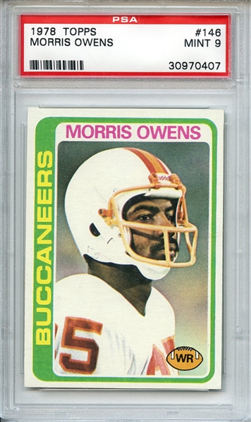 1978 TOPPS 146 MORRIS OWENS PSA MINT 9