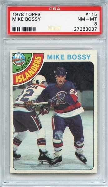 1978 TOPPS 115 MIKE BOSSY PSA NM-MT 8