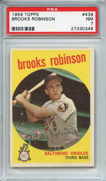 1959 TOPPS 439 BROOKS ROBINSON PSA NM 7