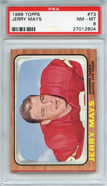 1966 TOPPS 73 JERRY MAYS PSA NM-MT 8