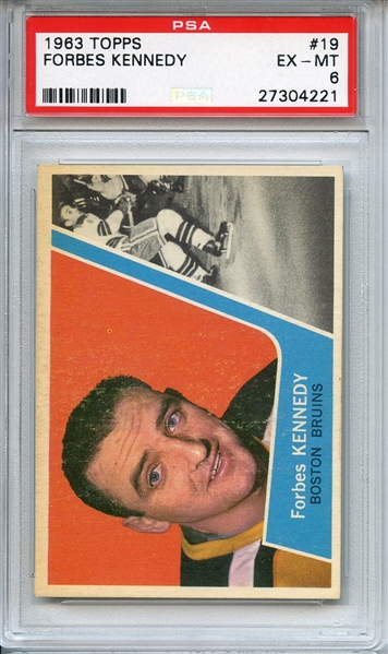 1963 TOPPS 19 FORBES KENNEDY PSA EX-MT 6