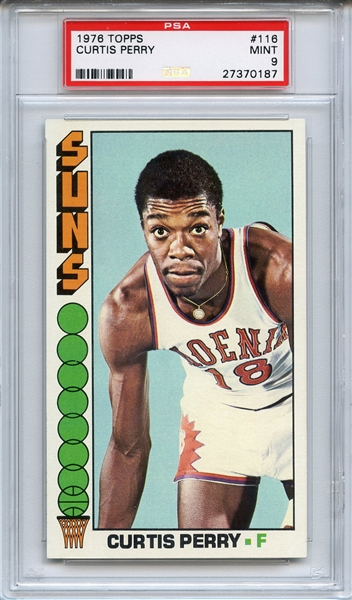 1976 TOPPS 116 CURTIS PERRY PSA MINT 9