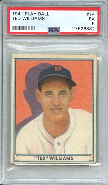 1941 PLAY BALL 14 TED WILLIAMS PSA EX 5