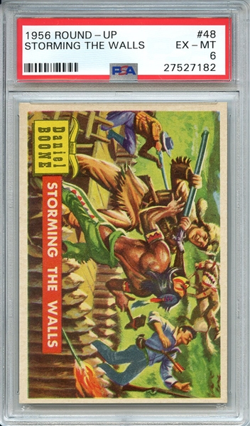 1956 ROUND-UP 48 STORMING THE WALLS PSA EX-MT 6