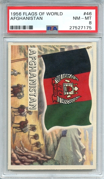 1956 FLAGS OF WORLD 46 AFGHANISTAN PSA NM-MT 8