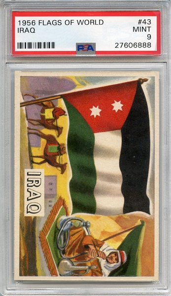 1956 FLAGS OF WORLD 43 IRAQ PSA MINT 9