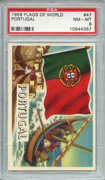 1956 FLAGS OF WORLD 47 PORTUGAL PSA NM-MT 8
