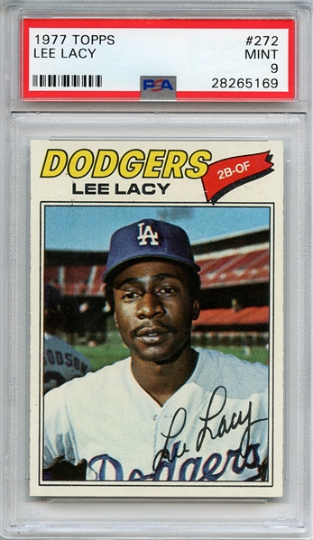 1977 TOPPS 272 LEE LACY PSA MINT 9