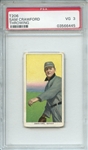 1909-11 T206 SAM CRAWFORD THROWING PSA VG 3