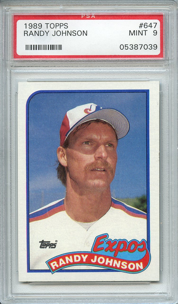 Lot Detail - 1989 TOPPS 647 RANDY JOHNSON PSA MINT 9