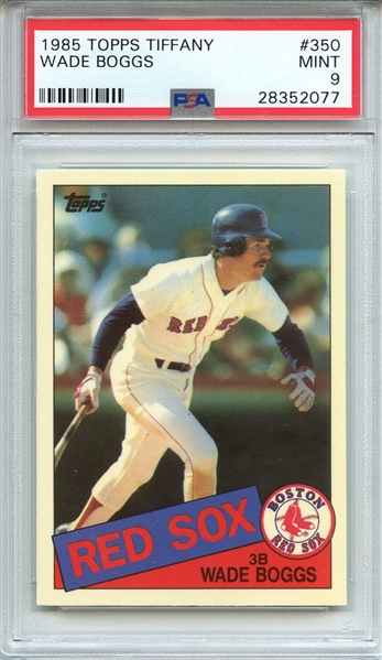 1985 TOPPS TIFFANY 350 WADE BOGGS PSA MINT 9
