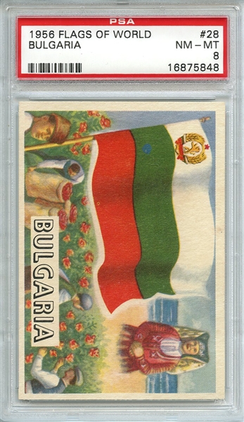 1956 FLAGS OF WORLD 28 BULGARIA PSA NM-MT 8