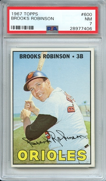1967 TOPPS 600 BROOKS ROBINSON PSA NM 7