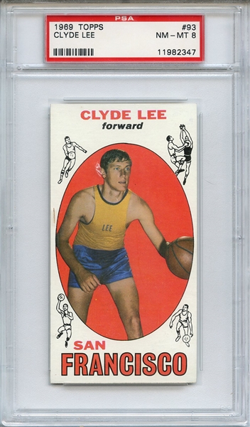 1969 TOPPS 93 CLYDE LEE PSA NM-MT 8