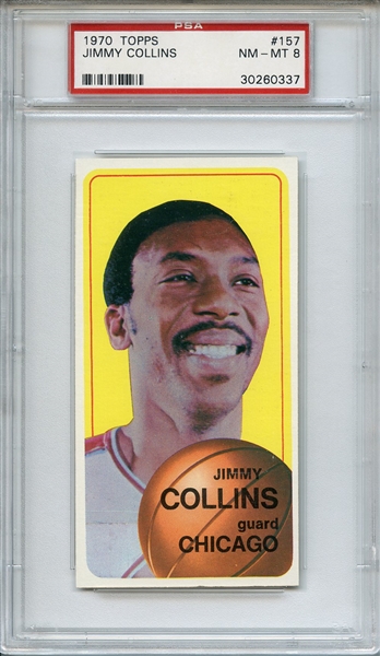1970 TOPPS 157 JIMMY COLLINS PSA NM-MT 8