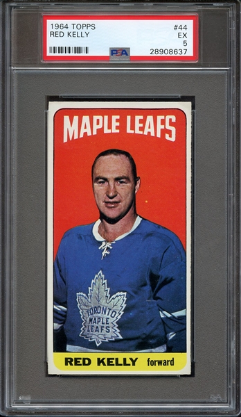 1964 TOPPS 44 RED KELLY PSA EX 5