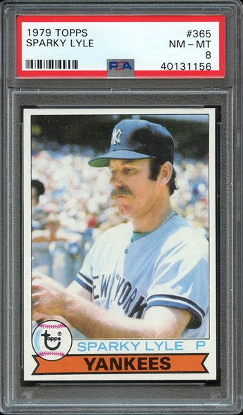 1979 TOPPS 365 SPARKY LYLE PSA NM-MT 8