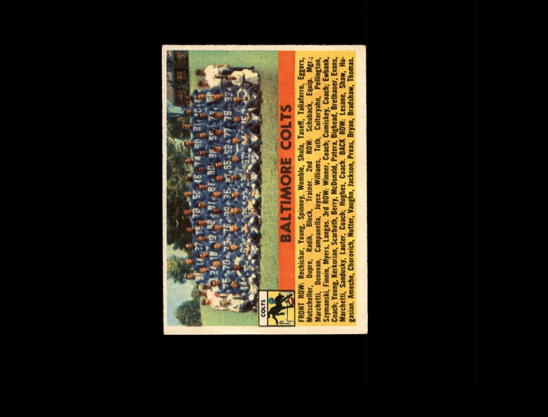 1956 Topps 48 Baltimore Colts EX #D686537