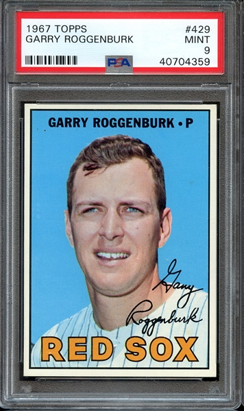 1967 TOPPS 429 GARRY ROGGENBURK PSA MINT 9