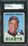 1967 TOPPS 200 WILLIE MAYS SGC MINT 96 / 9