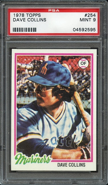 1978 TOPPS 254 DAVE COLLINS PSA MINT 9
