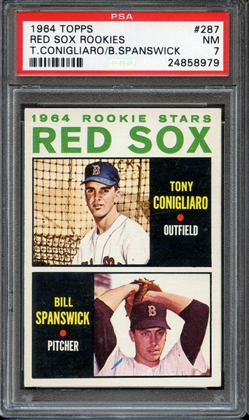 1964 TOPPS 287 TONY CONIGLIARO RC PSA NM 7