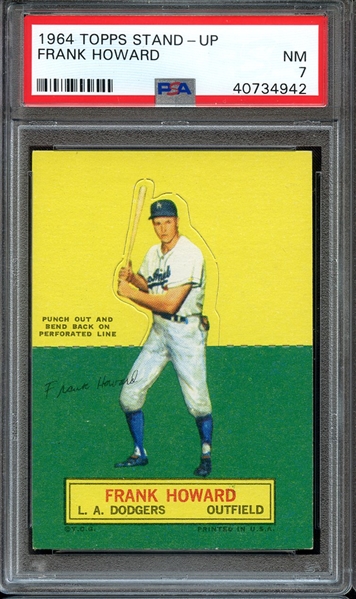 1964 TOPPS STAND-UP FRANK HOWARD PSA NM 7