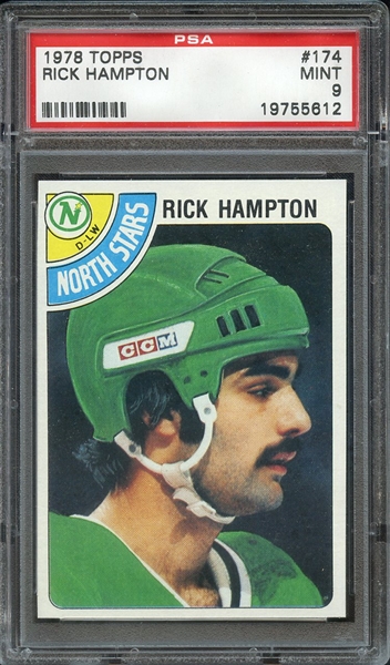 1978 TOPPS 174 RICK HAMPTON PSA MINT 9